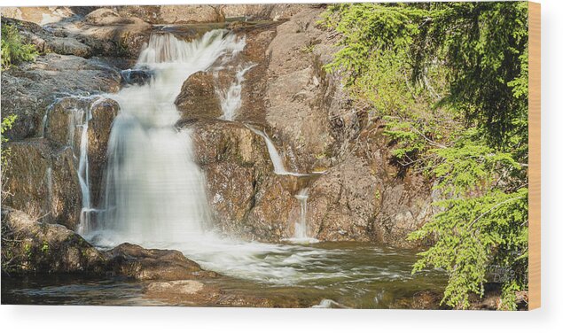 Landscapes Wood Print featuring the photograph Paradise Falls-3 by Claude Dalley