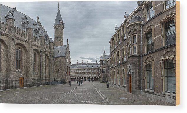 Binnenhof Wood Print featuring the photograph The Binnenhof 2 by Wolfgang Stocker