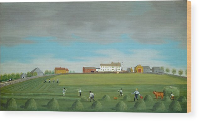 Francis Alexander Wood Print featuring the painting Ralph Wheelock's Farm #3 by Francis Alexander