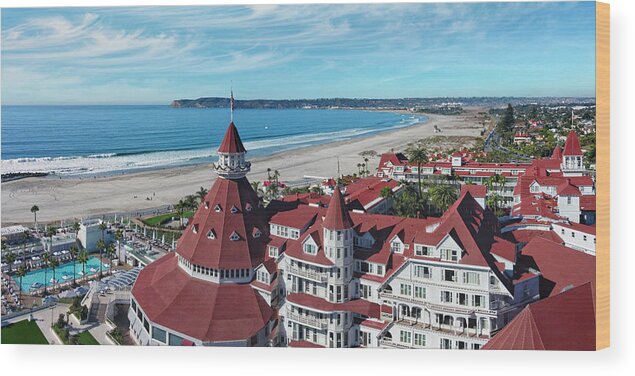 Hotel Del Coronado Wood Print featuring the photograph A Day at the Del by Lee Sie