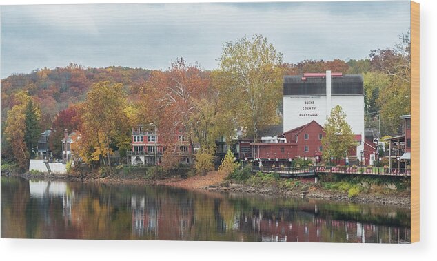 New Hope Wood Print featuring the photograph Autumn In New Hope by Kristia Adams