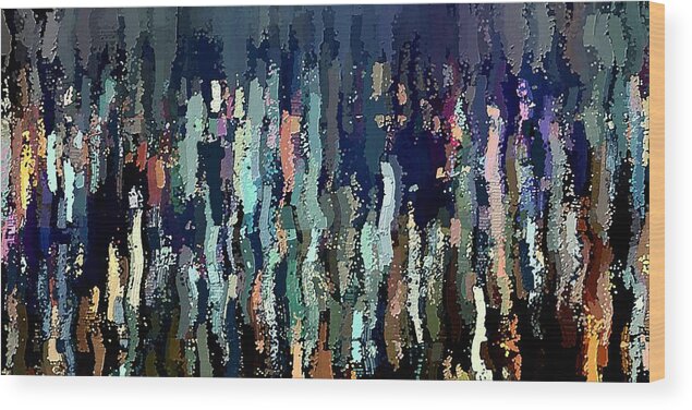 Blue Wood Print featuring the digital art Effervescence by David Manlove