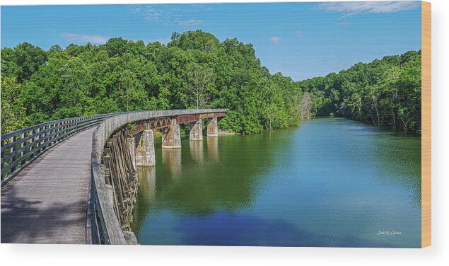 Holston River Wood Print featuring the photograph Holston Blue by Dale R Carlson