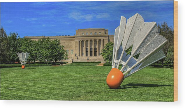 Art Museum Wood Print featuring the photograph Nelson-Atkins Museum of Art by Dale R Carlson
