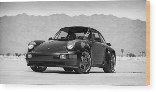 Transportation Wood Print featuring the digital art Porsche 911 Turbo by Marc Orphanos