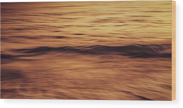 Abstract Wood Print featuring the photograph Rolling Tides by Rich Kovach