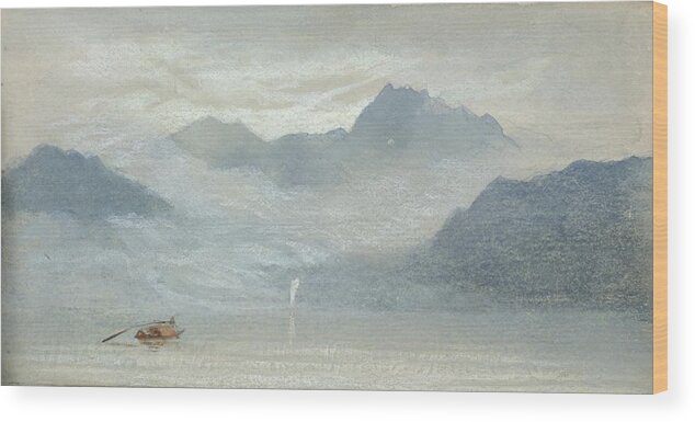 Mountains Wood Print featuring the painting Sails to the Wind by Lilias Trotter