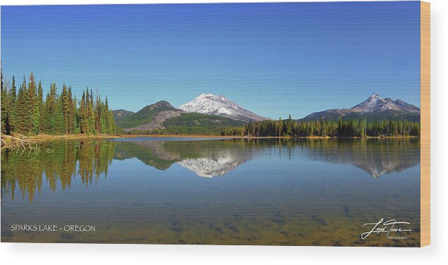 Panorama Wood Print featuring the photograph Sparks Lake Panorama by Loyd Towe Photography