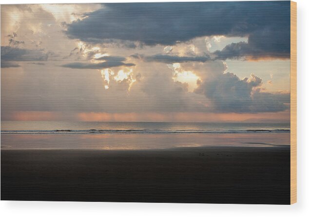 Costa Rica Wood Print featuring the photograph Storm Sunset by Anthony Doudt