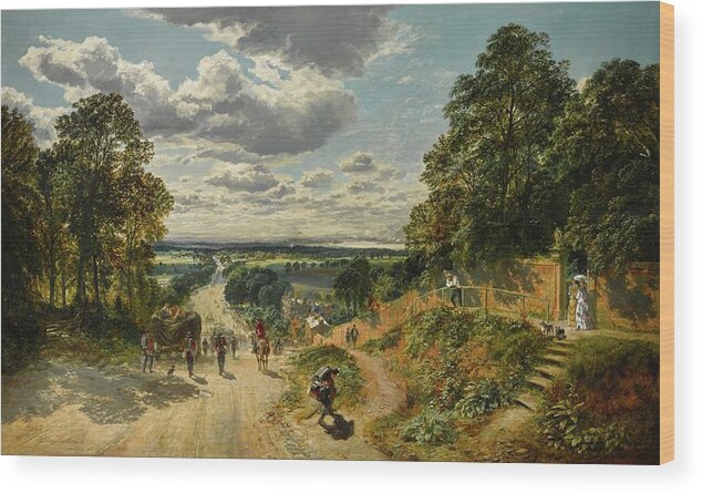Samuel Bough Wood Print featuring the painting London From Shooters Hill by Samuel Bough