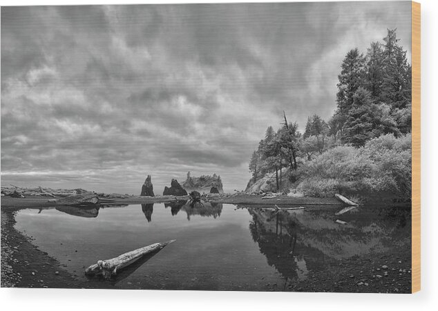 Ruby Beach Wood Print featuring the photograph Perpetual Transition by Jon Glaser