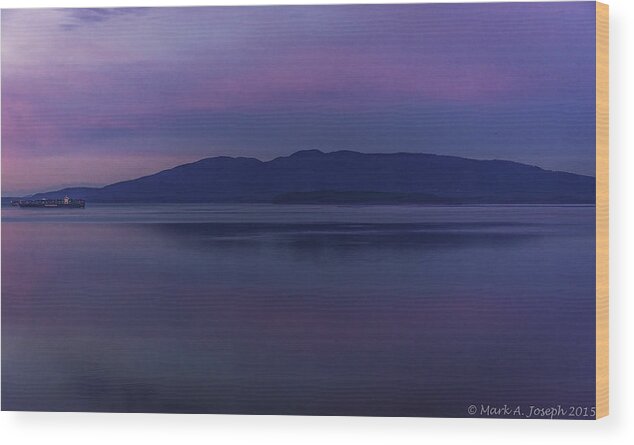 Sunrise Wood Print featuring the photograph Purple Sunrise by Mark Joseph