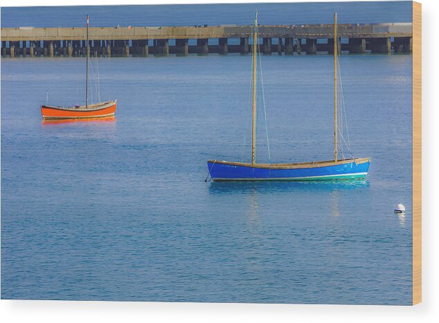 Sailboats Wood Print featuring the photograph Harbor by Terry Walsh