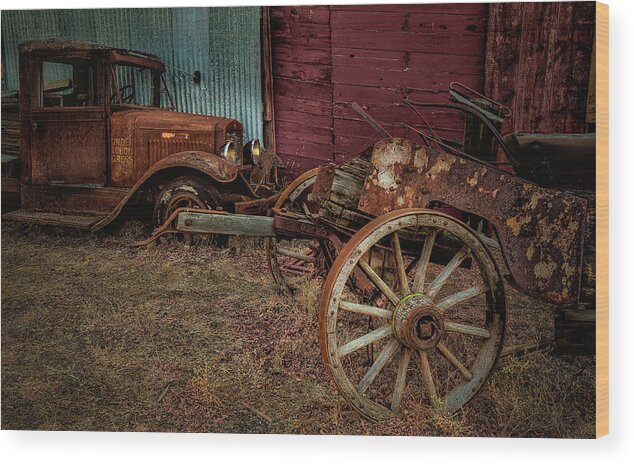 Old Wood Print featuring the photograph Old Timers by Thomas Hall