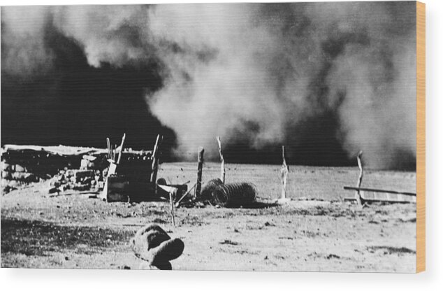 1935 Wood Print featuring the photograph Dust Bowl, 1935 #1 by Granger