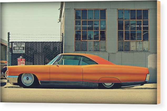 Gambino Wood Print featuring the photograph Gambino's Bonneville #1 by Steve Natale