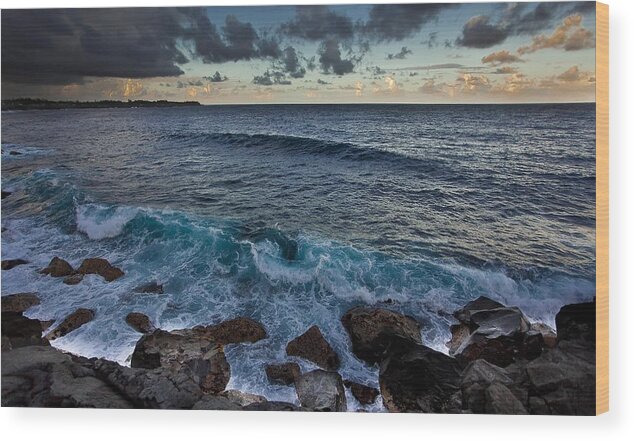 Ocean Wood Print featuring the photograph Kaloli Point Hawaii #1 by Craig Watanabe