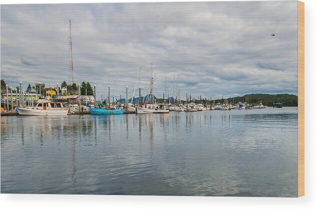 Harbor Wood Print featuring the photograph Peaceful Harbor #1 by Paul Johnson