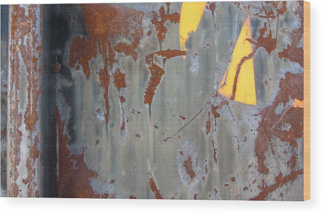 Rust Wood Print featuring the photograph Urban Decay Rust 3 #1 by Anita Burgermeister