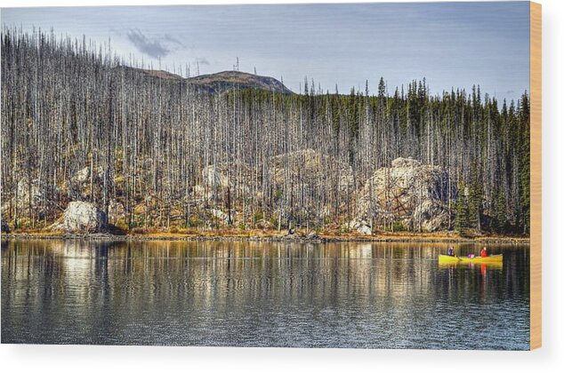 Jasper Alberta Canada Wood Print featuring the photograph Jasper Alberta Canada #10 by Paul James Bannerman