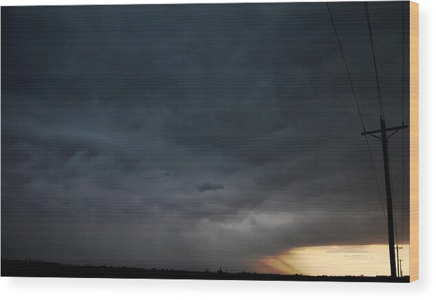 Stormscape Wood Print featuring the photograph Let the Storm Season Begin #21 by NebraskaSC