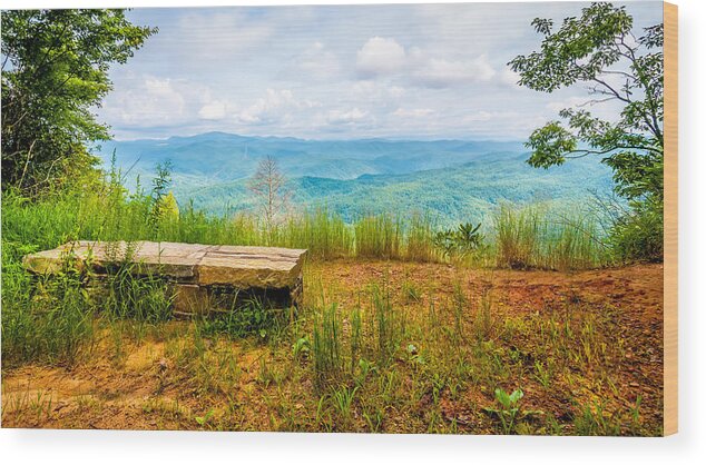 Appalachia Wood Print featuring the photograph Scenery Around Lake Jocasse Gorge #24 by Alex Grichenko