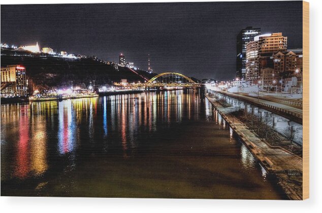 Pittsburgh Pa Usa Wood Print featuring the photograph Pittsburgh PA USA #3 by Paul James Bannerman