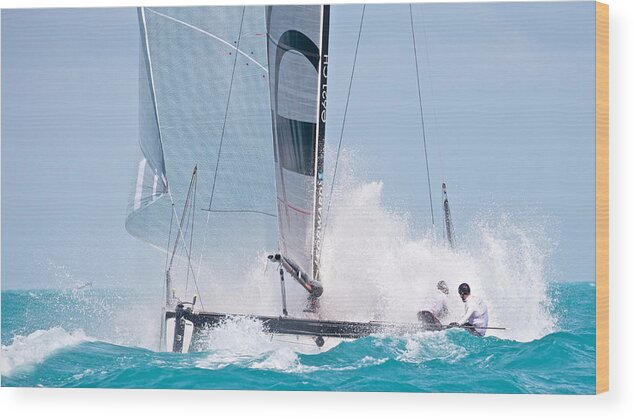 Sail Wood Print featuring the photograph Key West Race Week #842 by Steven Lapkin