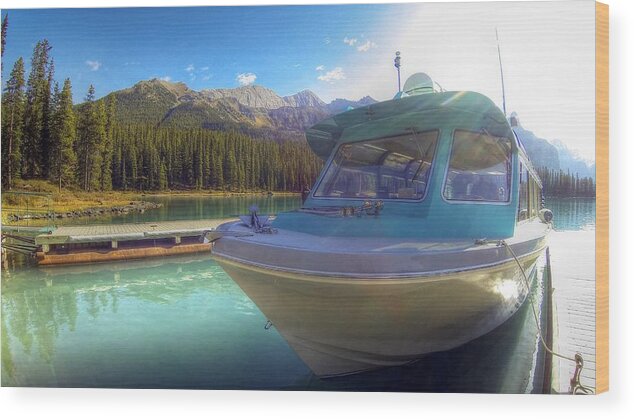 Jasper Alberta Canada Wood Print featuring the photograph Jasper Alberta Canada by Paul James Bannerman
