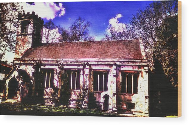 Church Wood Print featuring the photograph A Church In York England by Chris Drake