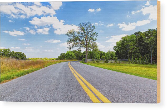 Landscape Wood Print featuring the photograph A New Melle Drive by Bill and Linda Tiepelman
