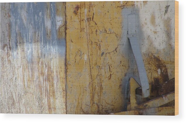 Rust Wood Print featuring the photograph Abstract Rust 7 by Anita Burgermeister