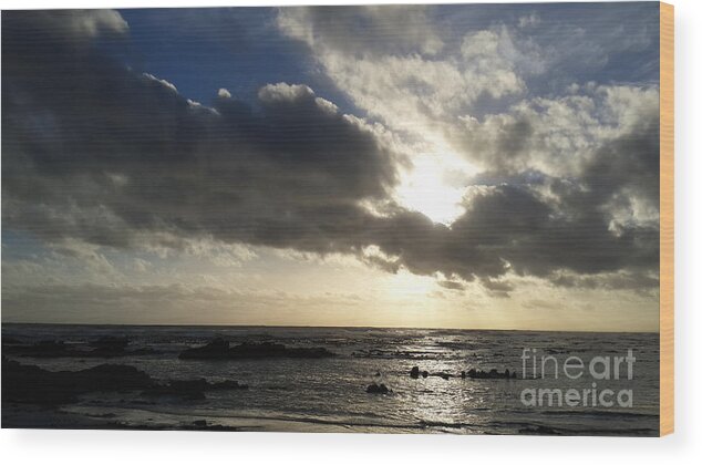 Landscape Wood Print featuring the photograph Almost Sunset by Marietjie Du Toit