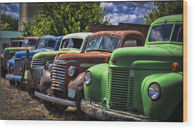 Trucks Wood Print featuring the photograph As is No Warranty by Ron Roberts