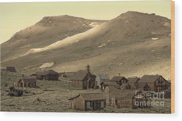 Bodie Wood Print featuring the photograph Bodie California by Nick Boren