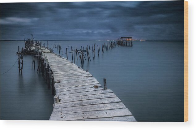 Landscape Wood Print featuring the photograph Carrasqueira by Rui Ribeiro