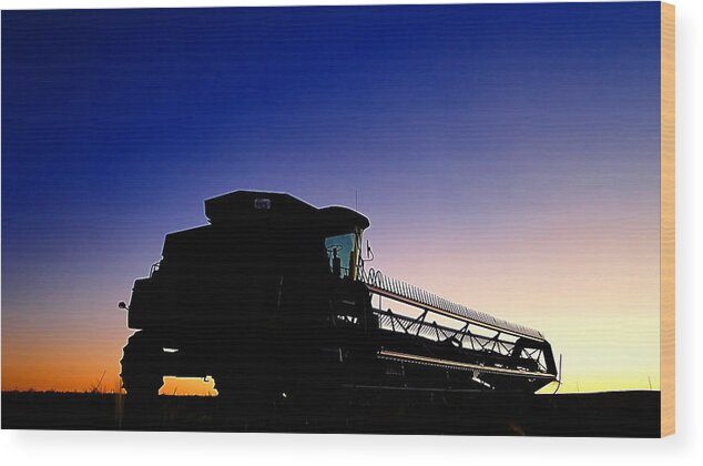 Harvest Wood Print featuring the photograph Day's End by Blair Wainman