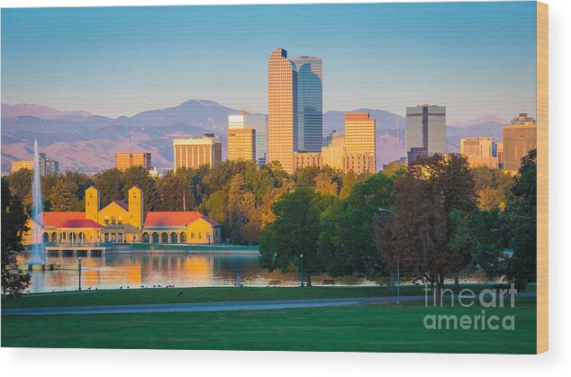 America Wood Print featuring the photograph Denver on my mind by Inge Johnsson