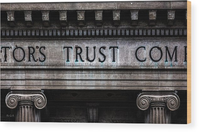 Depositors Trust Company Wood Print featuring the photograph Depositors Trust Company by Bob Orsillo
