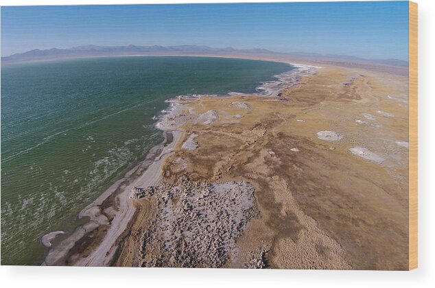 Above Wood Print featuring the photograph Eastern side of Mono Lake by David Levy