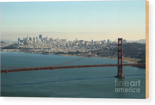 Golden Gate Bridge Wood Print featuring the photograph Golden Gate Bridge by Linda Woods