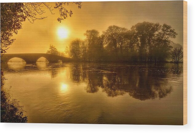 Sunrise Wood Print featuring the photograph Golden Sunrise by Joe Ormonde