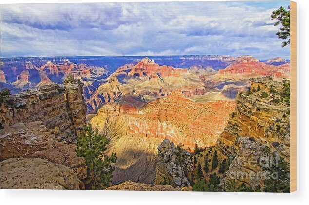 Grand Canyon Wood Print featuring the photograph Grand Canyon by Jason Abando