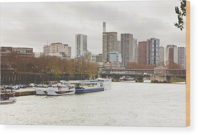 Paris Wood Print featuring the photograph Gray Side Of Paris by Pati Photography