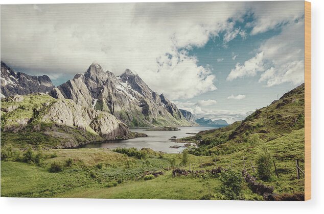 Archipelago Wood Print featuring the photograph Himmeltindan by Severin Sadjina - Sesaphoto.com