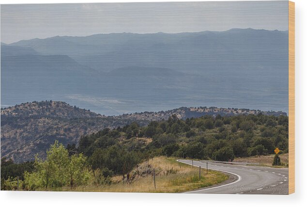 Verde Valley Wood Print featuring the photograph Into the Verde Valley by Aaron Burrows