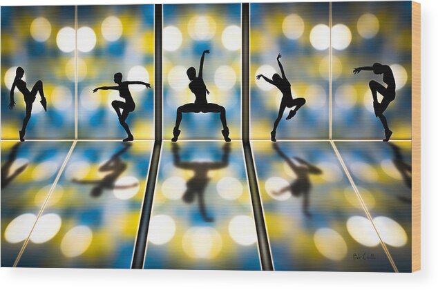 Dance Wood Print featuring the digital art Joy Of Movement by Bob Orsillo