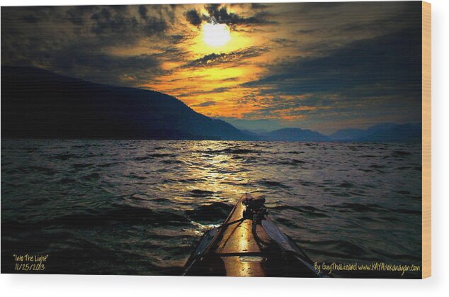  Wood Print featuring the photograph Kayaking by Guy Hoffman