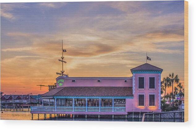 Architecture Wood Print featuring the photograph Key West Grill by Traveler's Pics