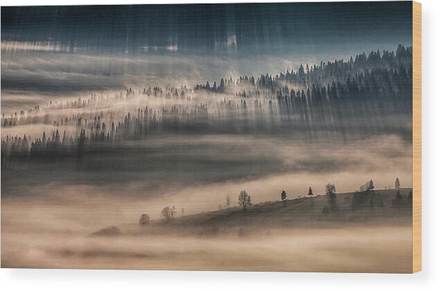 Light Wood Print featuring the photograph Land Of Thousands Shadows by 